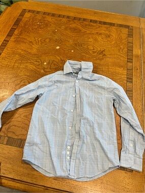 Van Heusen Blue & White Check Button-Down Shirt